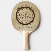 Universiteit van Beringia Mammoth Tafeltennisbatje (Voorkant)