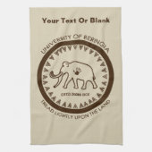 Universiteit van Beringia Mammoth Theedoek (Verticaal)