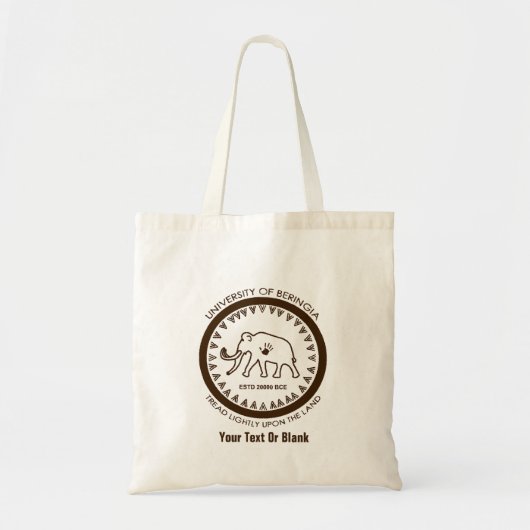Universiteit van Beringia Mammoth Tote Bag (Voorkant)