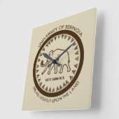 Universiteit van Beringia Mammoth Vierkante Klok (Hoek)