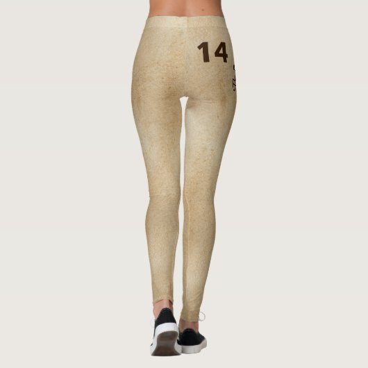 Universiteit van Beringia Mammoths Football Leggings (Achterkant)