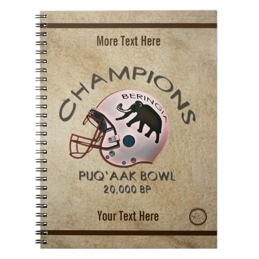 Universiteit van Beringia Puq'aak Bowl Notitieboek (Voorkant)