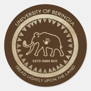 Universiteit van Beringia Ronde Sticker