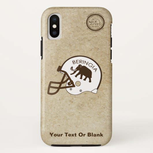 Universiteit van Beringia Voetbal Case-Mate iPhone Case (Achterkant)