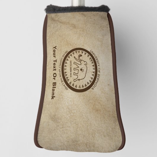 Universiteit van Beringia Wooly Mammoth Seal Golfheadcover (Draai 90)