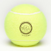 Universiteit van Beringia Wooly Mammoth Seal Tennisballen (Achterkant)