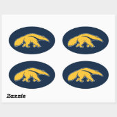 Universiteit van Californië, Irvine Anteater Ovale Sticker (Vel)