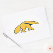 Universiteit van Californië, Irvine Anteater Ovale Sticker (Envelop)