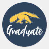 Universiteit van Californië, Irvine Anteater Ronde Sticker (Voorkant)