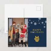 Universiteit van Californië, Irvine Logo Feestdagenkaart (Voorkant / Achterkant)