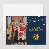 Universiteit van Californië, Irvine Logo Feestdagenkaart (Voorkant / Achterkant)