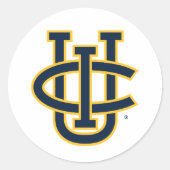 Universiteit van Californië, Irvine Logo Ronde Sticker (Voorkant)