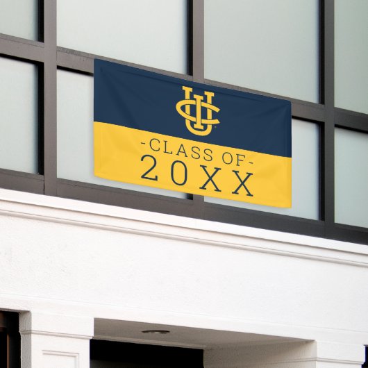 Universiteit van Californië, Irvine Logo Spandoek (Buitenkant Gebouw)