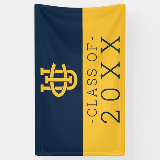 Universiteit van Californië, Irvine Logo Spandoek (Verticaal)