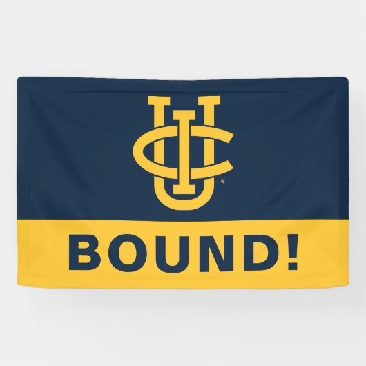 Universiteit van Californië, Irvine Logo Spandoek (Horizontaal)