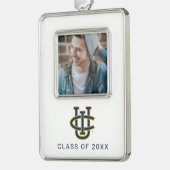 Universiteit van Californië, Irvine Logo Verzilverd Omlijst Ornament (Links)