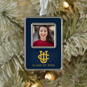 Universiteit van Californië, Irvine Logo Verzilverd Omlijst Ornament