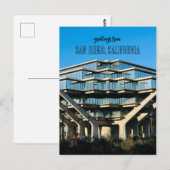 Universiteit van Californië, San Diego briefkaart (Voorkant / Achterkant)