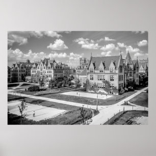 Universiteit van CHICAGO Campus 1907 Poster