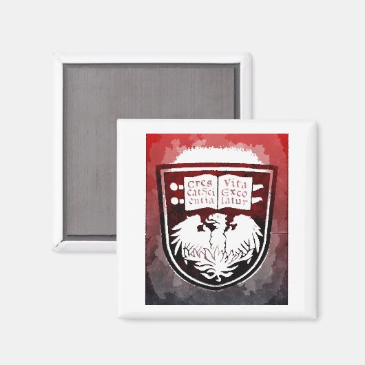 Universiteit van Chicago Seal Magnet (Voorkant / Achterkant)