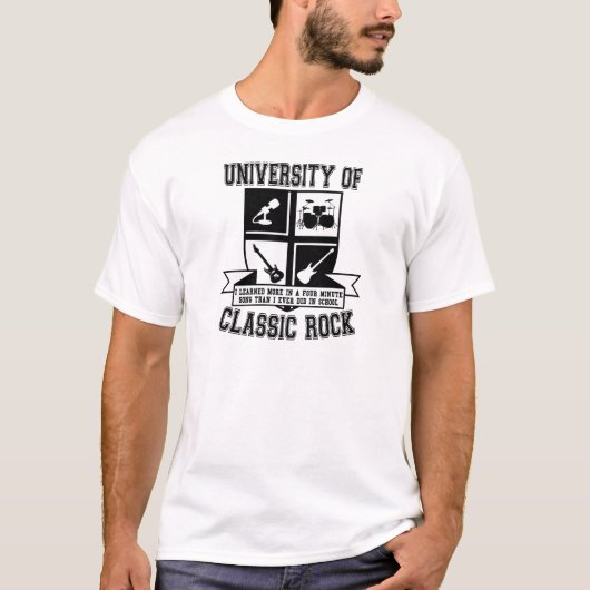 Universiteit van Classic Rock T-shirt (Voorkant)