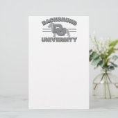 Universiteit van Dachshund Briefpapier (Staand voorkant)