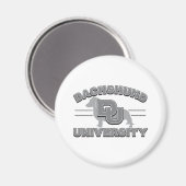 Universiteit van Dachshund Magneet (Voorkant / Achterkant)
