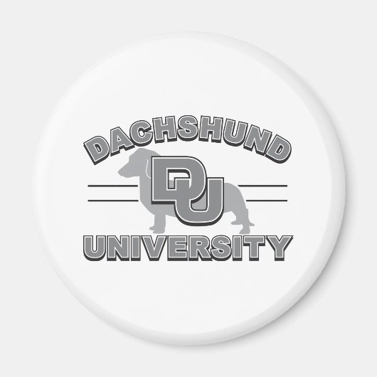 Universiteit van Dachshund Magneet (Voorkant)