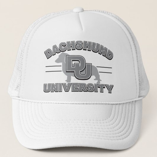 Universiteit van Dachshund Trucker Pet (Voorkant)