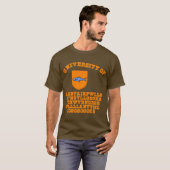 Universiteit van de langste naam in het Engels T-shirt (Voorkant volledig)