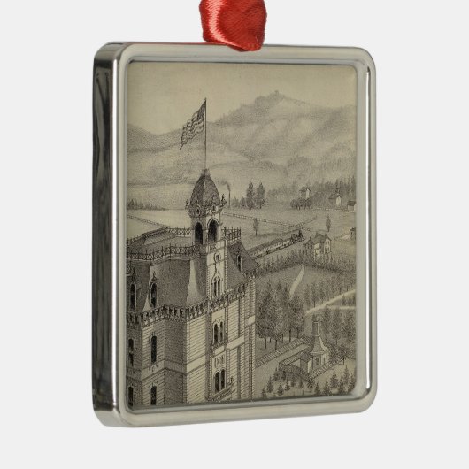 Universiteit van de Stille Oceaan Metalen Ornament (Rechts)