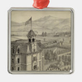 Universiteit van de Stille Oceaan Metalen Ornament (Voorkant)