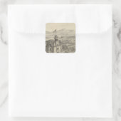 Universiteit van de Stille Oceaan Vierkante Sticker (Tas)