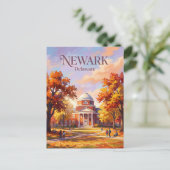 Universiteit van Delaware Campus VS Briefkaart (Staand voorkant)