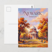 Universiteit van Delaware Campus VS Briefkaart (Voorkant / Achterkant)