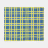 Universiteit van Delaware Tartan Fleece Deken (Voorkant (Horizontaal))