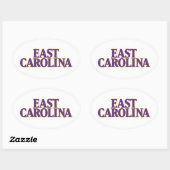 Universiteit van East Carolina | East Carolina Ovale Sticker (Vel)