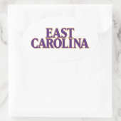 Universiteit van East Carolina | East Carolina Ovale Sticker (Tas)