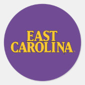 Universiteit van East Carolina | East Carolina Ronde Sticker (Voorkant)