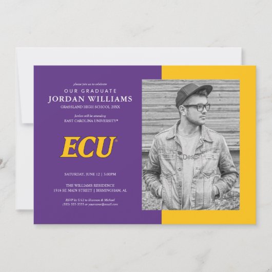 Universiteit van East Carolina | ECU LOGO Aankondiging (Voorkant)