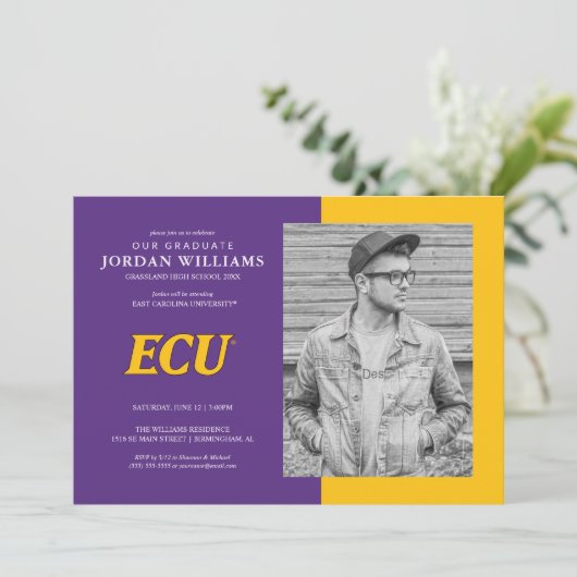 Universiteit van East Carolina | ECU LOGO Aankondiging (Staand voorkant)