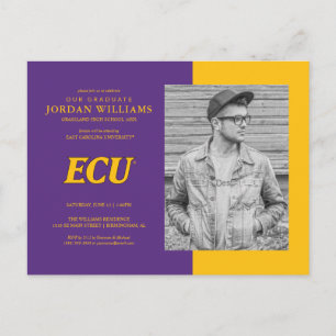 Universiteit van East Carolina   ECU LOGO Aankondigingskaart