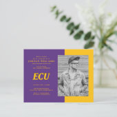 Universiteit van East Carolina | ECU LOGO Aankondigingskaart (Staand voorkant)
