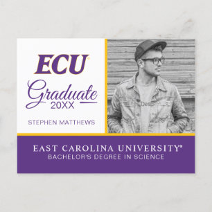 Universiteit van East Carolina   ECU LOGO Aankondigingskaart