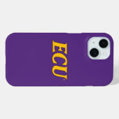 Universiteit van East Carolina | ECU LOGO Case-Mate iPhone Case (Achterkant (horizontaal))