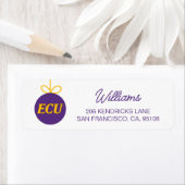 Universiteit van East Carolina | ECU LOGO Etiket (Insitu)