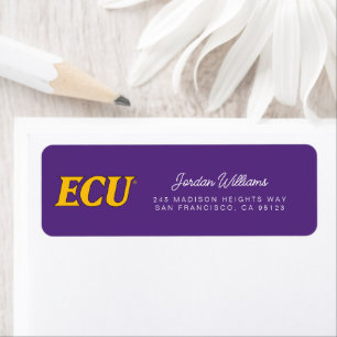Universiteit van East Carolina   ECU LOGO Etiket