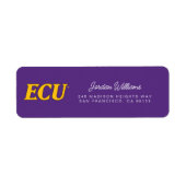 Universiteit van East Carolina | ECU LOGO Etiket (Voorkant)