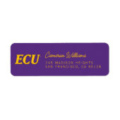 Universiteit van East Carolina | ECU LOGO Etiket (Voorkant)