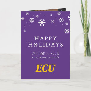 Universiteit van East Carolina   ECU LOGO Feestdagen Kaart